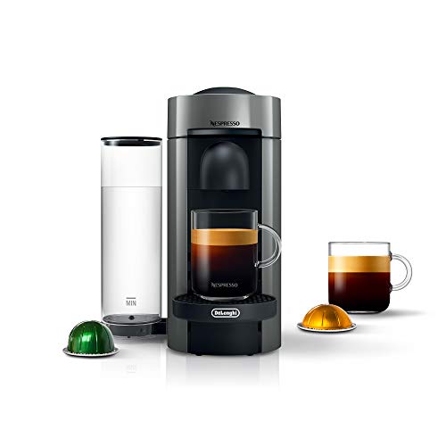 Nespresso Vertuo Plus Coffee and Espresso Maker by De’Longhi, Grey