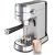 Espresso Machine, Wirsh 15 Bar Espresso Maker with Milk Frother Steamer Wand,Compact Expresso Coffee Machine with 42oz Removable Reservoir for Cappuccino and Latte, Brushed Stainless Steel